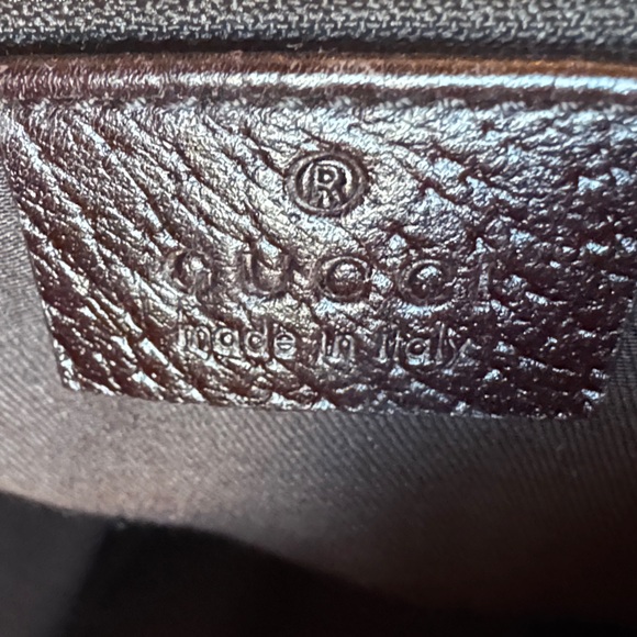 Vintage Gucci Beige and Brown Canvas Tote with Leather Trim - Picture 6 of 16